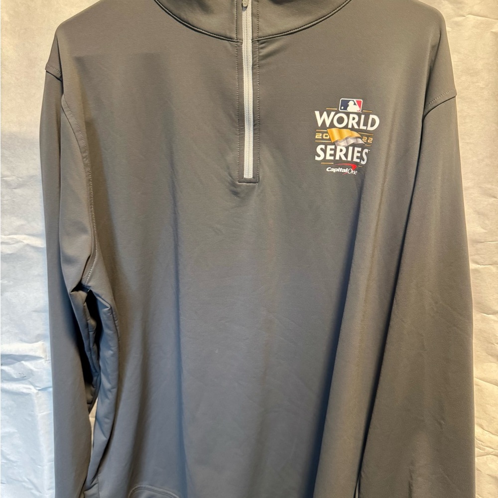 Peter Millar Gray World Series Sweatshirt